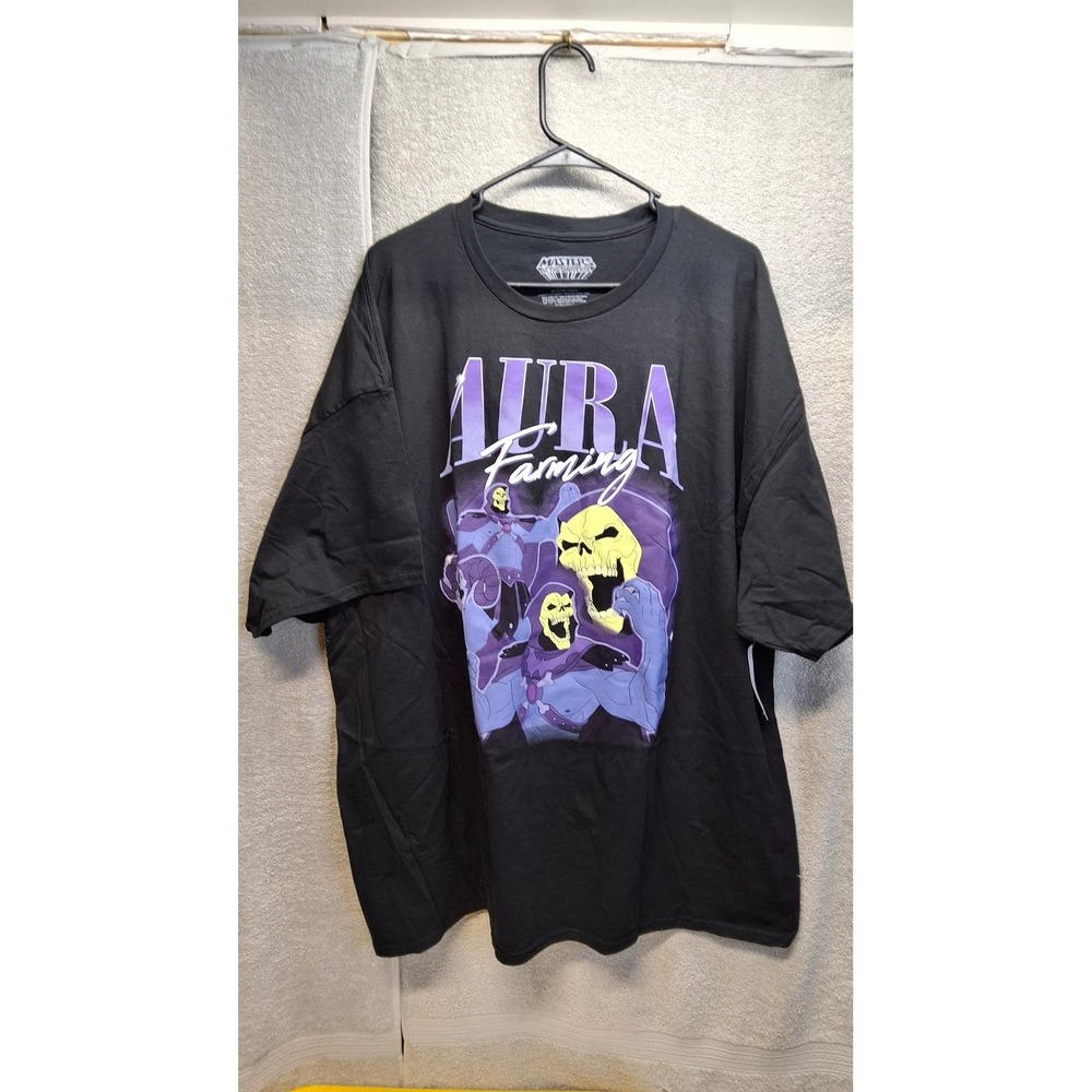 Masters of the Universe Skeletor Aura Farming Graphic T-Shirt Black 3XL NWT(b3)